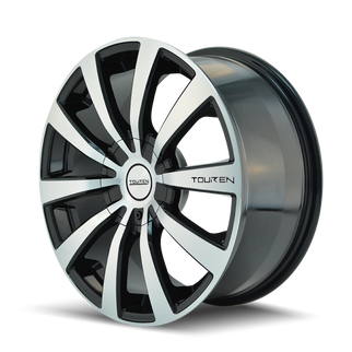 Touren 3130 TR3 16x7 / 4x100/114.3 BP / 42mm Offset / 67.1mm Hub Gloss Black Machined Wheel