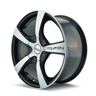 Touren 3190 TR9 17x7 / 5x112/120 BP / 42mm Offset / 72.62mm Hub Gloss Black Machined Wheel
