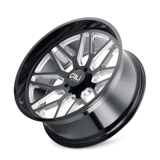 Cali Off-Road 9115 Invader 24x14 / 8x170 BP / -76mm Offset / 125.2mm Hub Gloss Black Milled Wheel