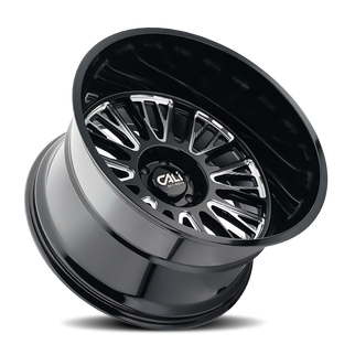 Cali Off-Road 9116 Vertex 24x14 / 6x135 BP / -76mm Offset / 87.1mm Hub Gloss Black Milled Wheel