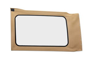 Bestop 18-26 Jeep Wrangler JL Oe JL Replacement Windows (Quarter Left Hand 4-Door Tan Twill Clear)