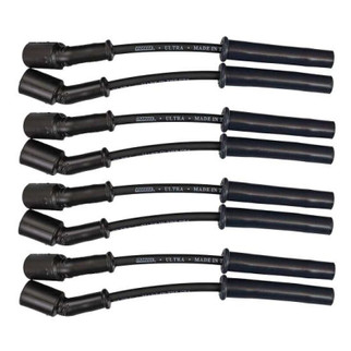 Moroso GM LS 5.7L/6.0L/6.2L/7.0L Ultra 350 8mm Multi-Angle Boot Ignition Spark Plug Wire Set - Black