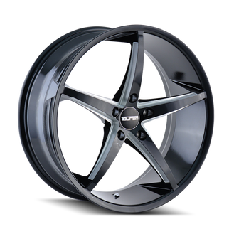 Touren 3270 TR70 17x7.5 / 5x120 BP / 40mm Offset / 74.1mm Hub Gloss Black Milled Wheel