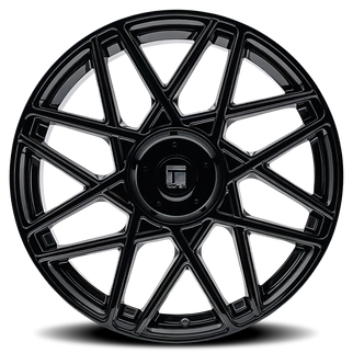 Touren 3266 TR66 17x8 / 5x108/114.3 BP / 35mm Offset / 72.62mm Hub Gloss Black Wheel
