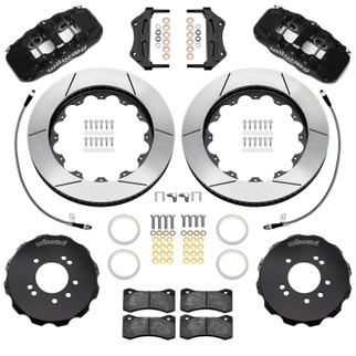 Wilwood 89-98 Nissan 240SX/89-94 Skyline/90-96 300ZX Aerolite 6R Fr BBK w/ 14in SLT Rotors - Black
