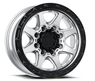 MTX Spitfire 8 Machined w/Black Ring 18x9in / 8x170 BP / 0mm Offset / 124.1mm Bore