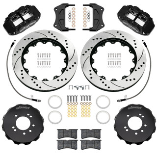 Wilwood 89-98 Nissan 240SX/89-94 Skyline/90-96 300ZX Superlite 6R Fr BBK w/ 14in D/S Rotors - Black