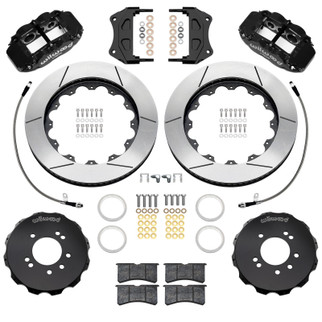 Wilwood 89-98 Nissan 240SX/89-94 Skyline/90-96 300ZX Superlite 6R Fr BBK w/ 14in SLT Rotors - Black