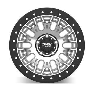 Dirty Life DT-3 17X9 5x127 -38 Offset - Machined Finish w/ Simulated Beadlock