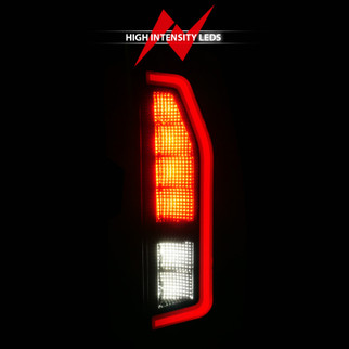 Anzo 07-14 Chevrolet Suburban / 07-14 GMC Yukon Black Full LED Tail Light Plank Style w/ Clear Lens