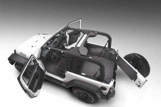 Husky Liners 11-17 Jeep Wrangler JK 2dr (Incl. Heat Shields) Guardian Impact Jeep Liner