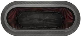 K&N Custom Racing Unique Oval Tapered Filter 17.313in OL B/7.75in OW B/14.625inOL T/6.125inOW T/9in