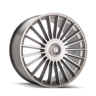 Touren 3610 TR10 22x9 / 5x114.3/127 BP / 35mm Offset / 78.3mm Hub Satin Silver Machined Wheel