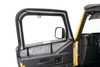 Bestop 97-06 Jeep Wrangler TJ Fabric Door Skins (Black Denim)