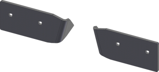 KFI Wear Bar Center Kit V-Plow - 2 pc.