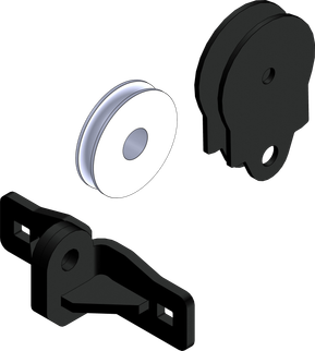 KFI Quick Plow Pulley-Steel Cable