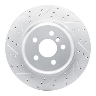 R1 17-26 BMW Z4 Right Rear Drilled & Slotted Geo-Carbon Rotor