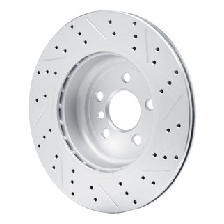 R1 17-26 BMW Z4 Right Rear Drilled & Slotted Geo-Carbon Rotor