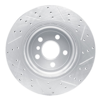 R1 17-26 BMW Z4 Right Rear Drilled & Slotted Geo-Carbon Rotor