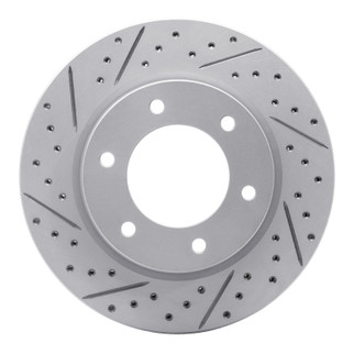 R1 19-25 Ford Ranger (USA/Canada) Front Left Drilled & Slotted Geo-Carbon Rotor