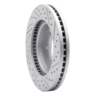 R1 19-25 Ford Ranger (USA/Canada) Front Left Drilled & Slotted Geo-Carbon Rotor