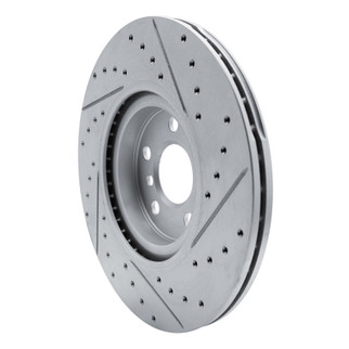 R1 15-25 BMW 228I Xdrive Gran Coupe Front Left Drilled & Slotted Geo-Carbon Rotor