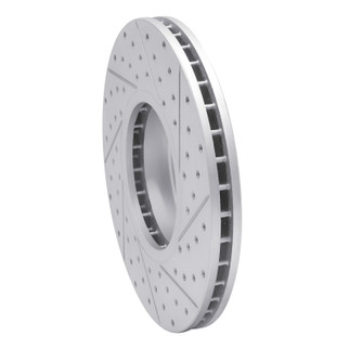 R1 07-19 BMW X5 Front Left Drilled & Slotted Geo-Carbon Rotor