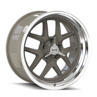 Ridler 610 17x8 / 5x127 BP / 0mm Offset / 83.82mm Hub Gloss Grey Polished Wheel