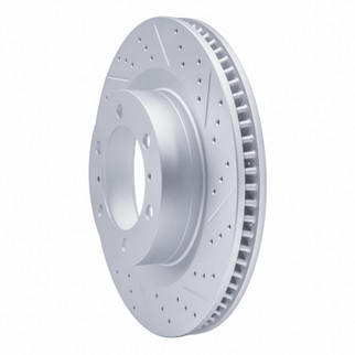 R1 10-24 Lexus Gx460 Front Right Drilled & Slotted Geo-Carbon Rotor