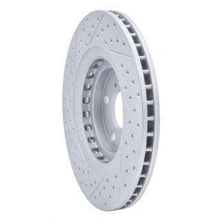 R1 08-21 Lexus Nx300 Front Right Drilled & Slotted Geo-Carbon Rotor