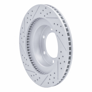 R1 03-09 Lexus Gx470 Front Right Drilled & Slotted Geo-Carbon Rotor