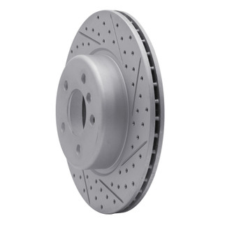 R1 11-16 BMW 528I Front Right Drilled & Slotted Geo-Carbon Rotor