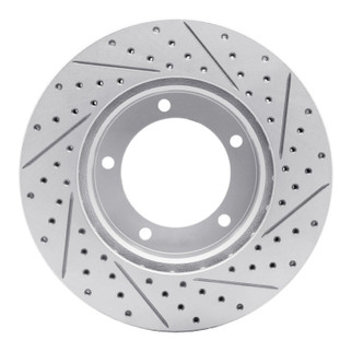 R1 98-07 Lexus Lx470 Front Left Drilled & Slotted Geo-Carbon Rotor