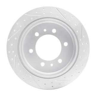 R1 15-26 Ford Transit-350 Hd Rear Left Drilled & Slotted Geo-Carbon Rotor