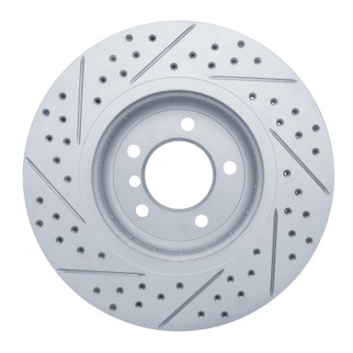 R1 09-16 BMW Z4 Front Right Drilled & Slotted Geo-Carbon Rotor