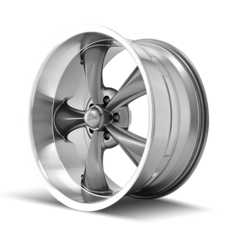 Ridler 695 18x8 / 5x114.3 BP / 0mm Offset / 83.82mm Hub Gloss Grey Machined Wheel