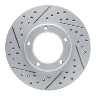 R1 84-95 Toyota Pickup Front Left Drilled & Slotted Geo-Carbon Rotor
