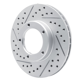 R1 84-95 Toyota Pickup Front Left Drilled & Slotted Geo-Carbon Rotor