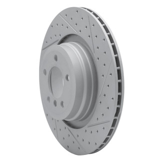 R1 07-08 BMW Alpina B7 Rear Right Drilled & Slotted Geo-Carbon Rotor