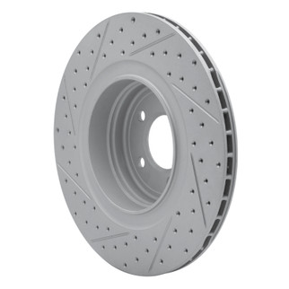 R1 07-08 BMW Alpina B7 Rear Right Drilled & Slotted Geo-Carbon Rotor