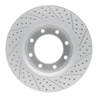 R1 12-25 Ford F-350 Super Duty 4WD Front Left Drilled & Slotted Geo-Carbon Rotor
