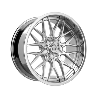 Ridler 681 22x9 / 5x127 BP / 0mm Offset / 83.82mm Hub Brushed w/ Polished Lip Wheel