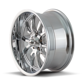 Ridler 650 20x8.5 / 5x127 BP / 0mm Offset / 83.82mm Hub Chrome Wheel