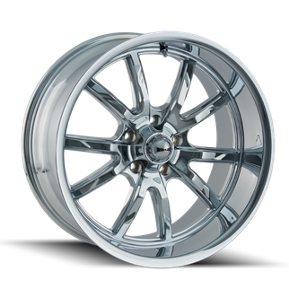 Ridler 650 20x8.5 / 5x127 BP / 0mm Offset / 83.82mm Hub Chrome Wheel