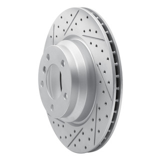R1 06-12 BMW X1 (USA/Canada) Front Left Drilled & Slotted Geo-Carbon Rotor