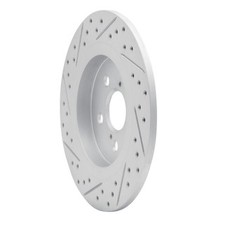 R1 11-17 Lexus Ct200H Rear Right Drilled & Slotted Geo-Carbon Rotor