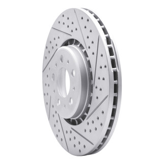 R1 03-09 Volvo Xc90 Front Right Drilled & Slotted Geo-Carbon Rotor