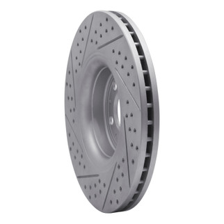 R1 03-09 Volvo Xc90 Front Right Drilled & Slotted Geo-Carbon Rotor
