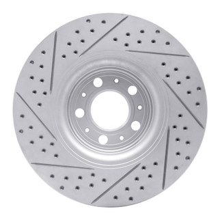 R1 03-09 Volvo Xc90 Front Right Drilled & Slotted Geo-Carbon Rotor