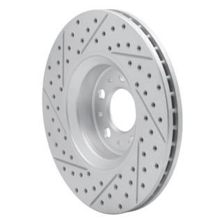R1 03-09 Volvo S60 Front Right Drilled & Slotted Geo-Carbon Rotor